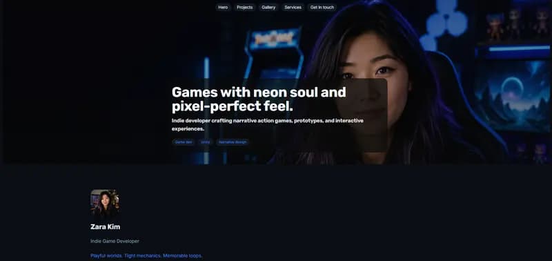 Arcade — Cyber theme preview