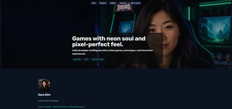 Arcade — Pixel theme preview