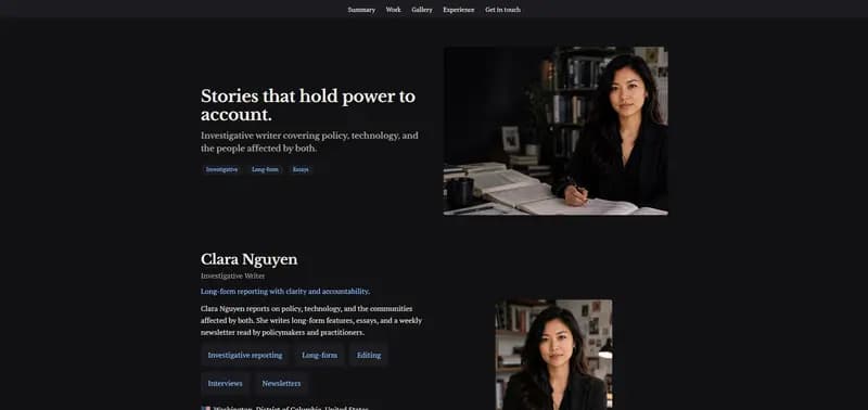 Editorial — Ink theme preview