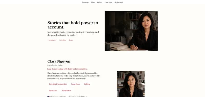 Editorial — Press theme preview