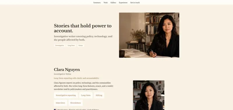 Editorial — Sepia theme preview
