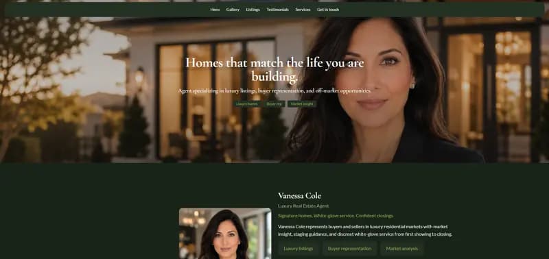 Estate — Olive theme preview