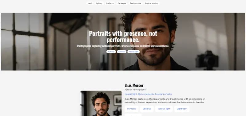 Lens — Matte theme preview