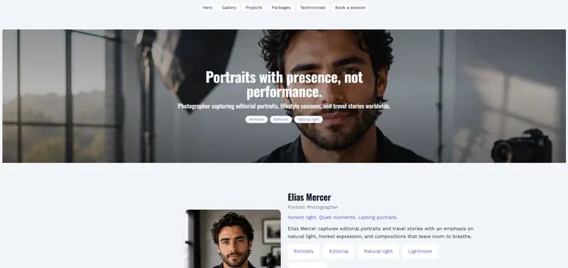 Lens — Slate theme preview