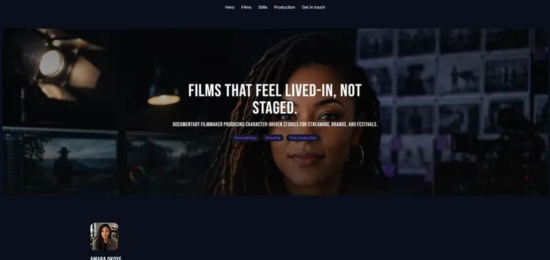 Reel — Midnight theme preview