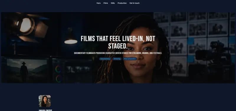 Reel — Slate theme preview